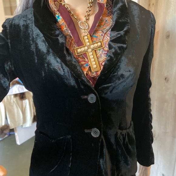 THEORY Velvet Jacket - Black - Picture 2 of 8